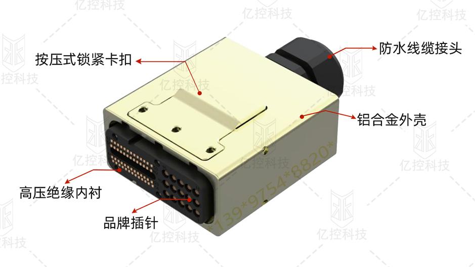 E10系列信號接口電測試連接器，應用于新能源汽車的DCR測試和EOL測試